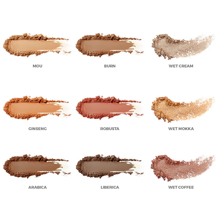 Jvone Milano Shadows Library - Arabica Eyeshadow Palette